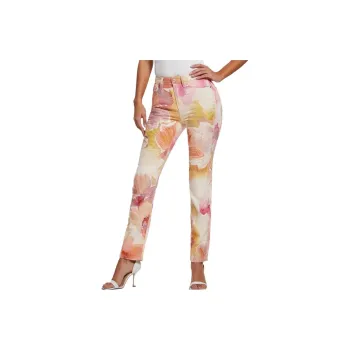 GUESS Girly Floral Skinny Jeans Jeans Women's Multicolor