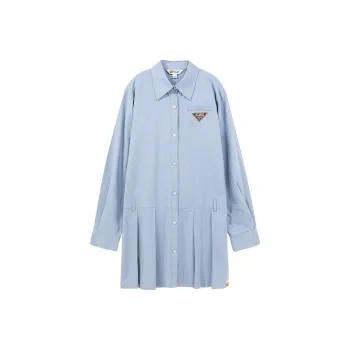 B.Duck Long Sleeved Dresses Women's Light Blue