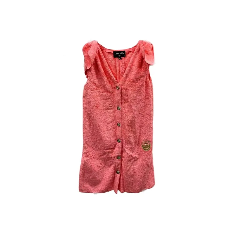 CHANEL Sleeveless Dress Women's Orange-0