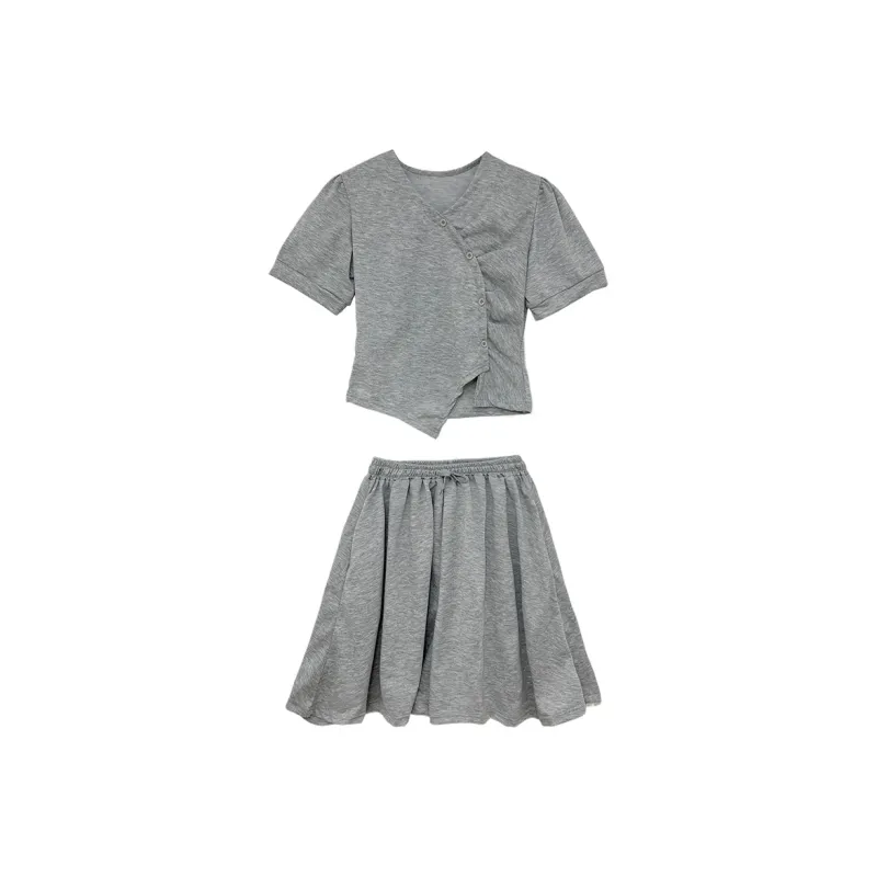 Icicofficial Casual Suit Women's Gray-0