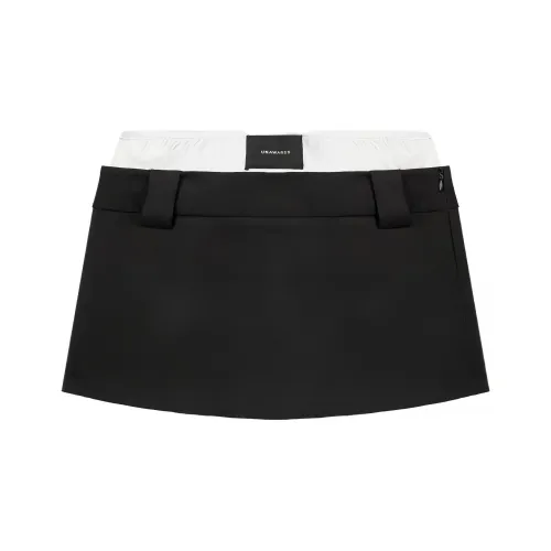 Unawares. Casual Short Skirts Women's BLACK/Black
