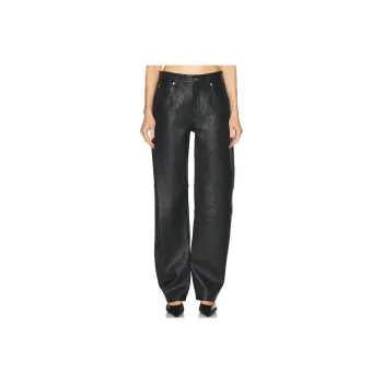 Alexander Wang Leather Pants Women's Black