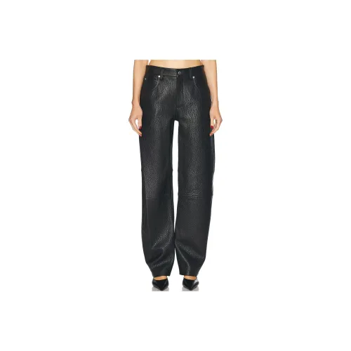 Alexander Wang Leather Pants Women's Black