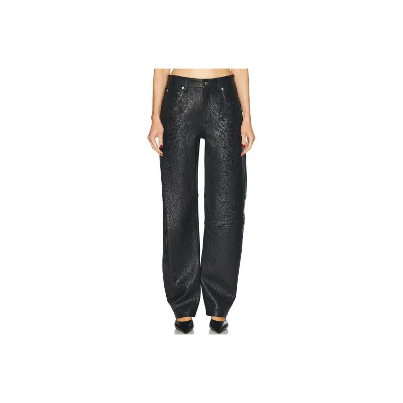 Alexander Wang Leather Pants Women's Black-0