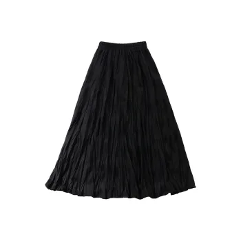 SOON FLOWER Casual Long Skirts Women's Black