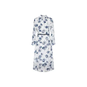 BBLLUUEE Long Sleeved Dress Women's Ink Blue