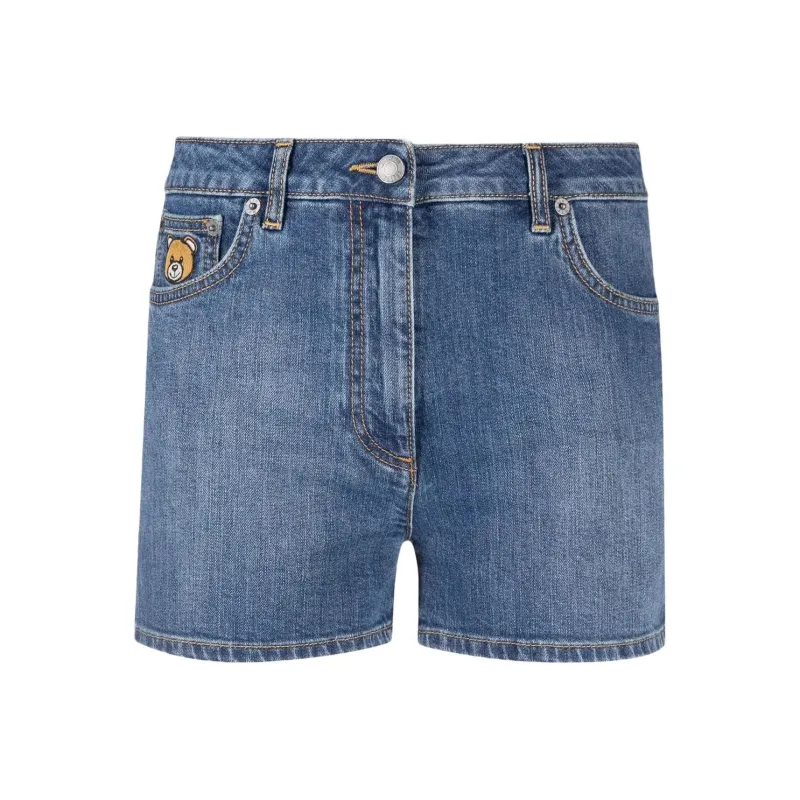 MOSCHINO Denim Shorts Women's Blue-0