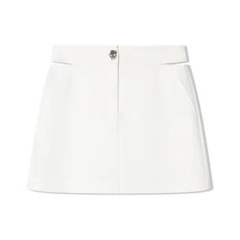 COVERINS Casual Short Skirts Women's White
