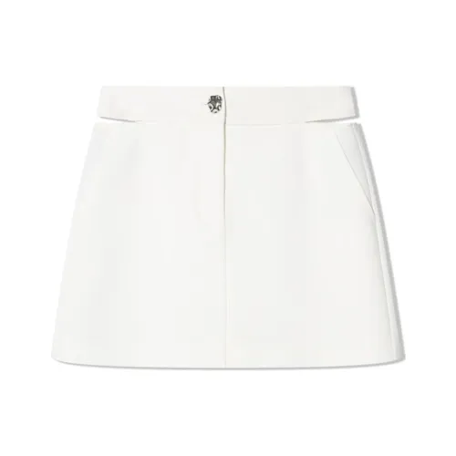 COVERINS Casual Short Skirts Women's White