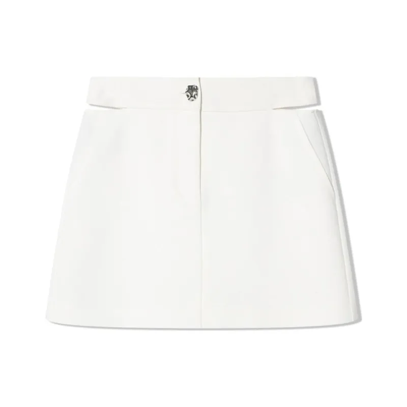 COVERINS Casual Short Skirts Women's White-0