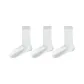 [3 Pack, Cuffed Cooling Layered]3 Pack White