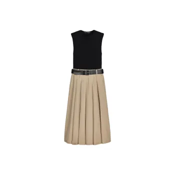 ZARA Sleeveless Dress Women's Sand/Black