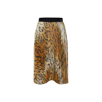 MO&CO Casual Long Skirts Women's Two-Tone Tiger Print