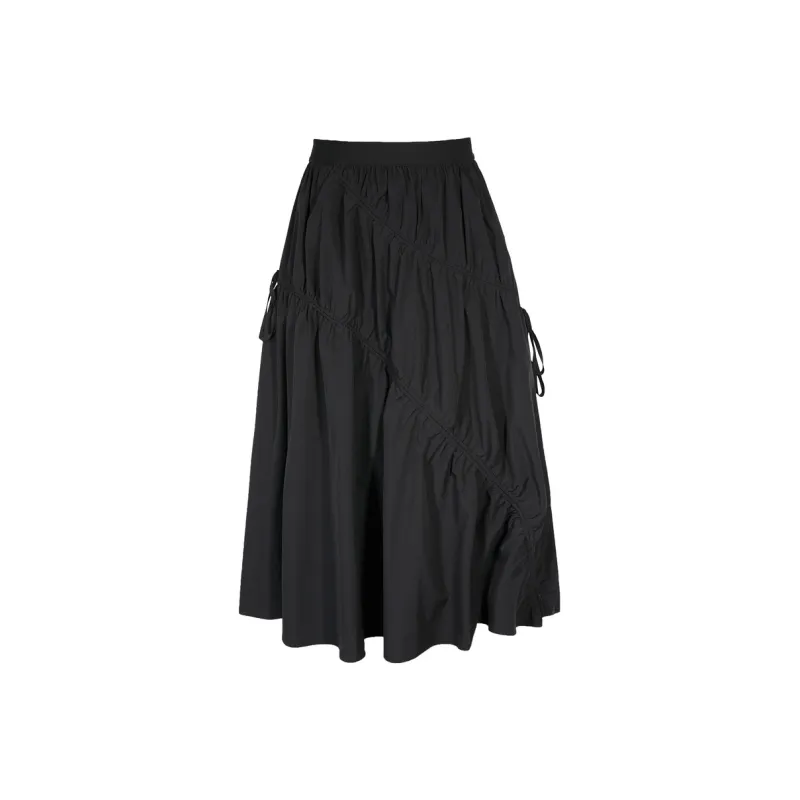 3COLOUR Casual Long Skirts Women's Black-0