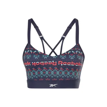 Reebok Ts Lux Strappy Bra- Holid Sports Underwear Women's Marine Blue