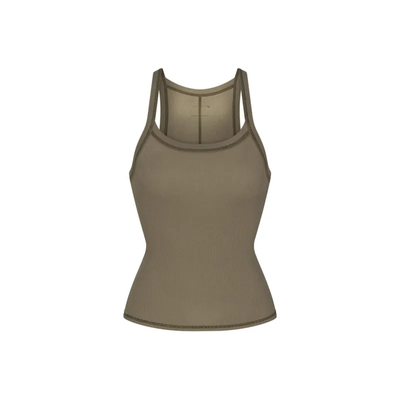Skims Sleeveless Sports Shirts Women's Army Green/ARMY MULTI-0