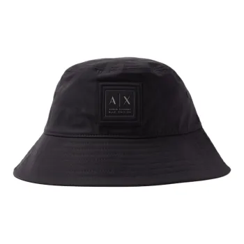 ARMANI EXCHANGEAE Nylon Bucket Hats Men's Black