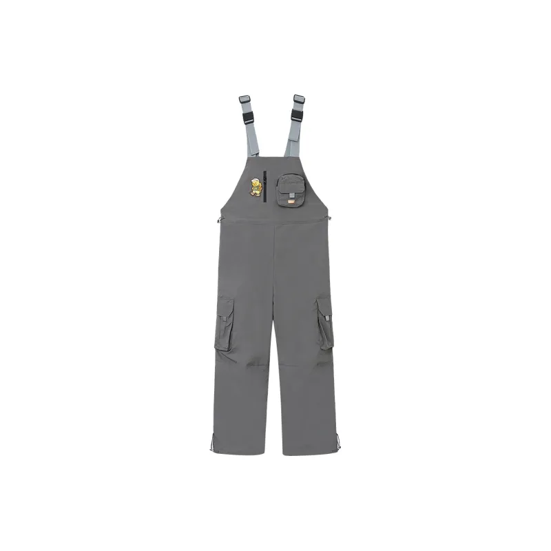 B.Duck Overalls Women's Gray-0