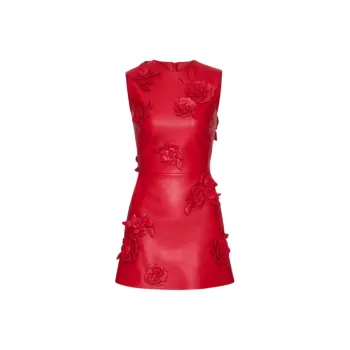 Valentino Sleeveless Dress Women's Red