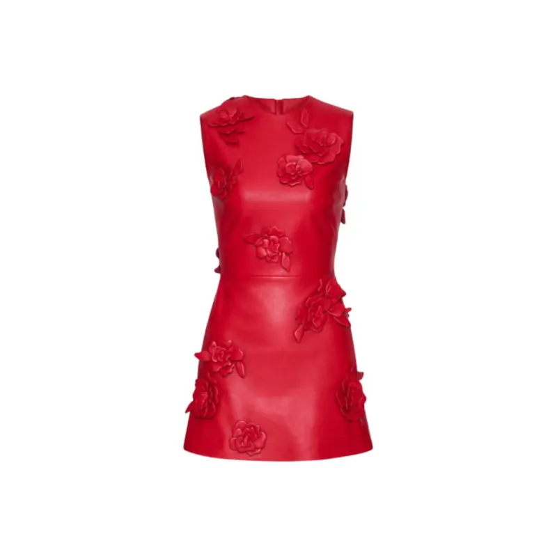 Valentino Sleeveless Dress Women's Red-0