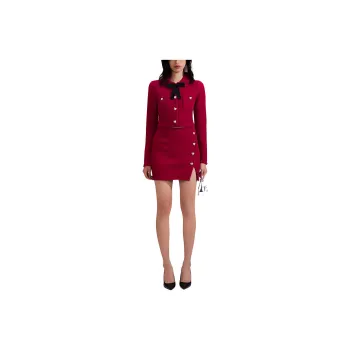 Self-portrait Casual Short Skirts Women's Red