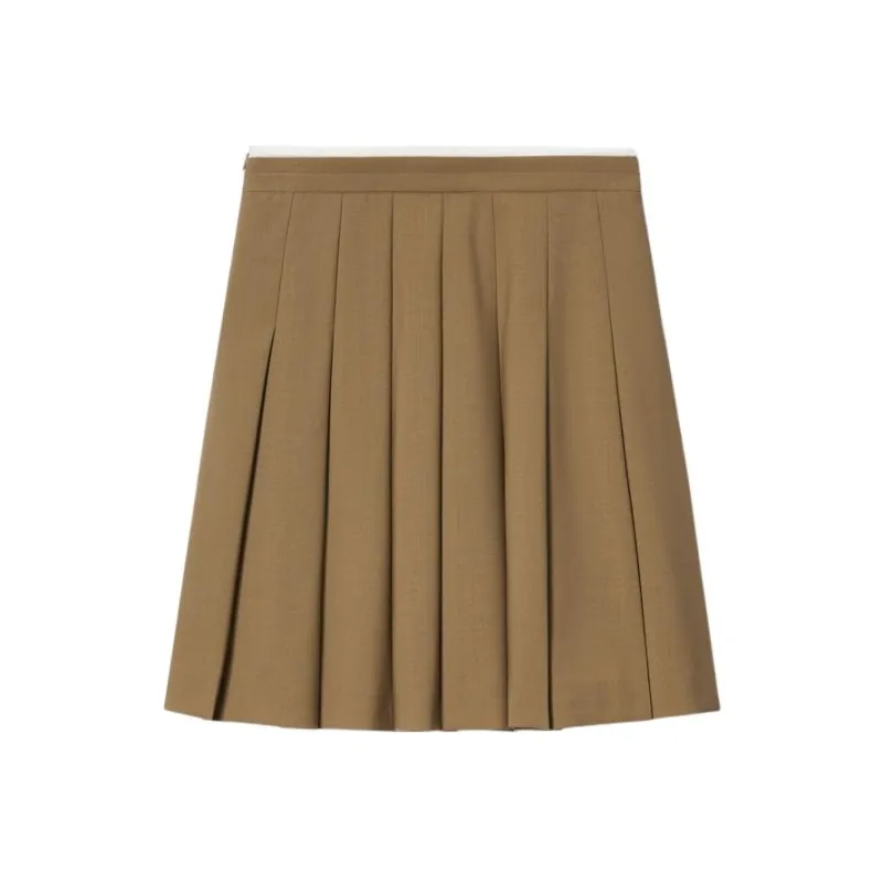 PSALTER Casual Short Skirts Women's Light Chestnut-0