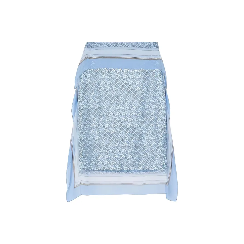 Burberry Casual Long Skirt Women's Blue-0