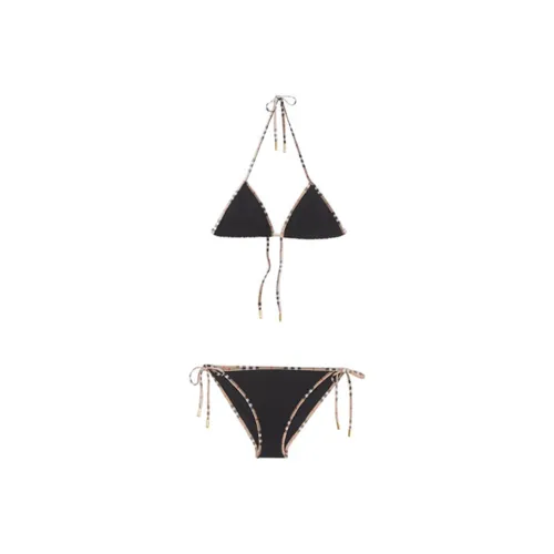 Burberry Vintage Check Trim Bikini 'Black'