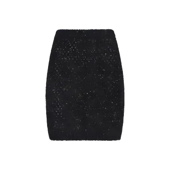 BALMAIN Sequin embellished High waist Miniskirt