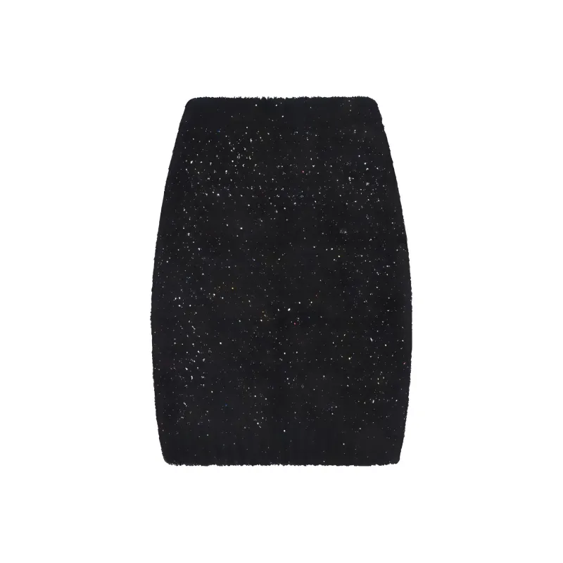 BALMAIN Sequin embellished High waist Miniskirt-0