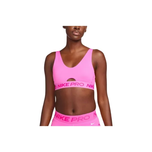 Nike Indy PRO PLUNGE Sports Underwear Women's Naughty Pink