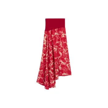 Burberry SS24 Casual Long Skirts Women's Red