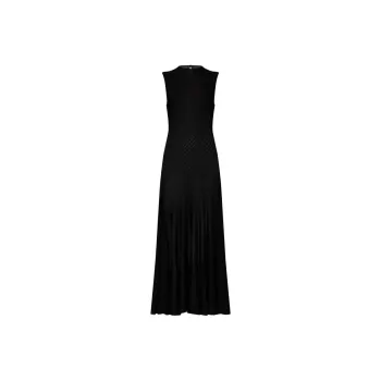 LOUIS VUITTON Sleeveless Dress Women's Black