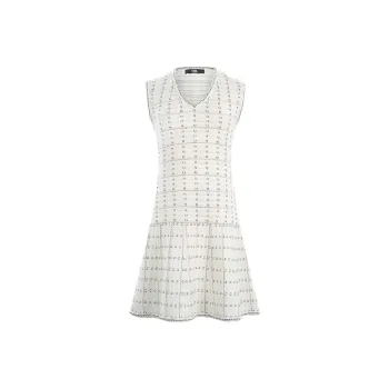 KARL LAGERFELD FW24 Sleeveless Dress Women's White