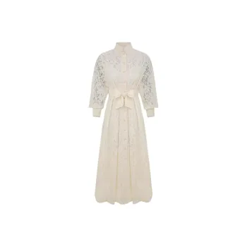 Zimmermann SS25 Long Sleeved Dress Women's Cream