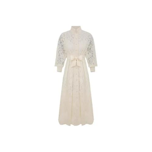 Zimmermann SS25 Long Sleeved Dress Women's Cream
