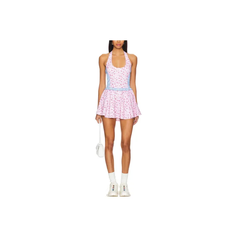 LOVESHACKFANCY Sleeveless Dress Women's Pink-0