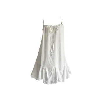SECFLY OFFICIAL Slip Dress Women's White