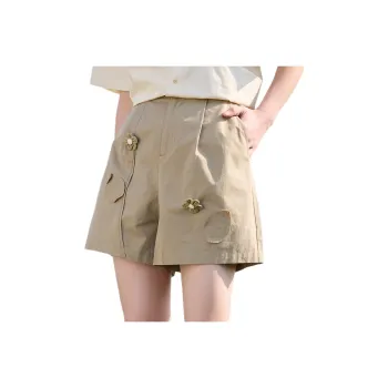 ZIHAN Casual Shorts Women's Khaki Green