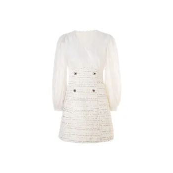 TURN UP Long Sleeved Dresses Women's Apricot