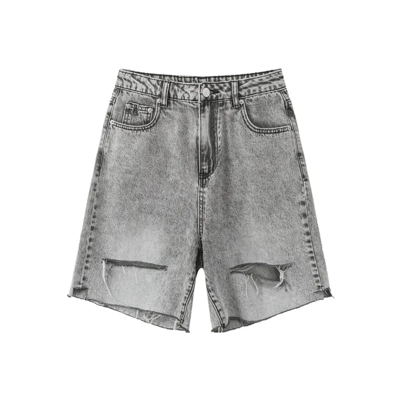 CHUU Denim Shorts Women's Black Gray-0