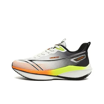 AMICNIEGD Running Shoes Men Low Top Beige Black Orange/Dark Cyan/Sky Blue