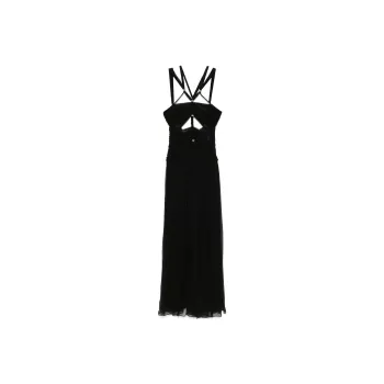 ISABEL MARANT Cut Out Flared Hem Long Dress