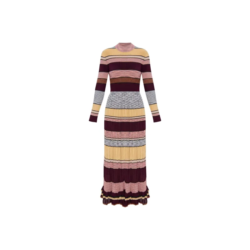 Ulla Johnson Striped Knit Maxi Dress-0