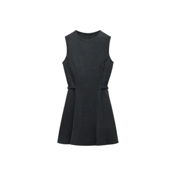 ZARA Sleeveless Dress Women's Gray