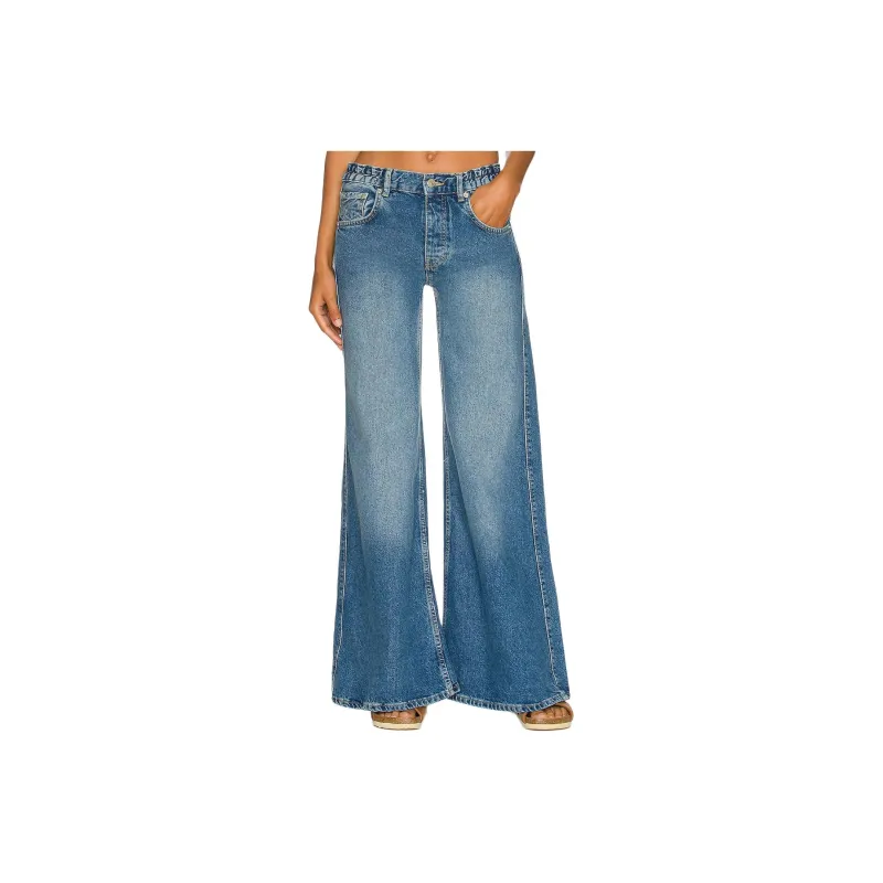 FREE PEOPLE Jeans Women's Blue-0