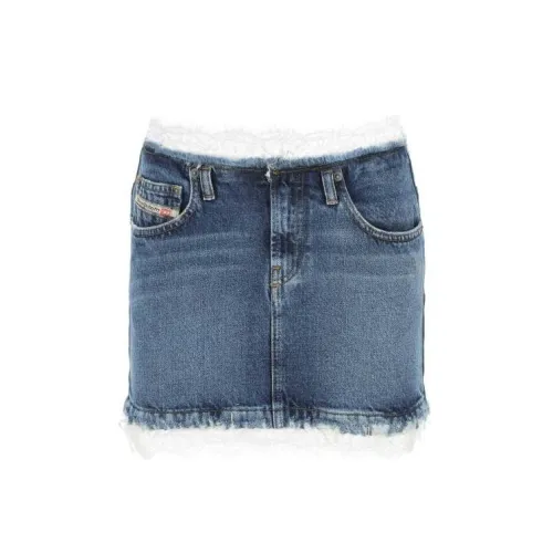 DIESEL Denim Short Skirts Women's Blue