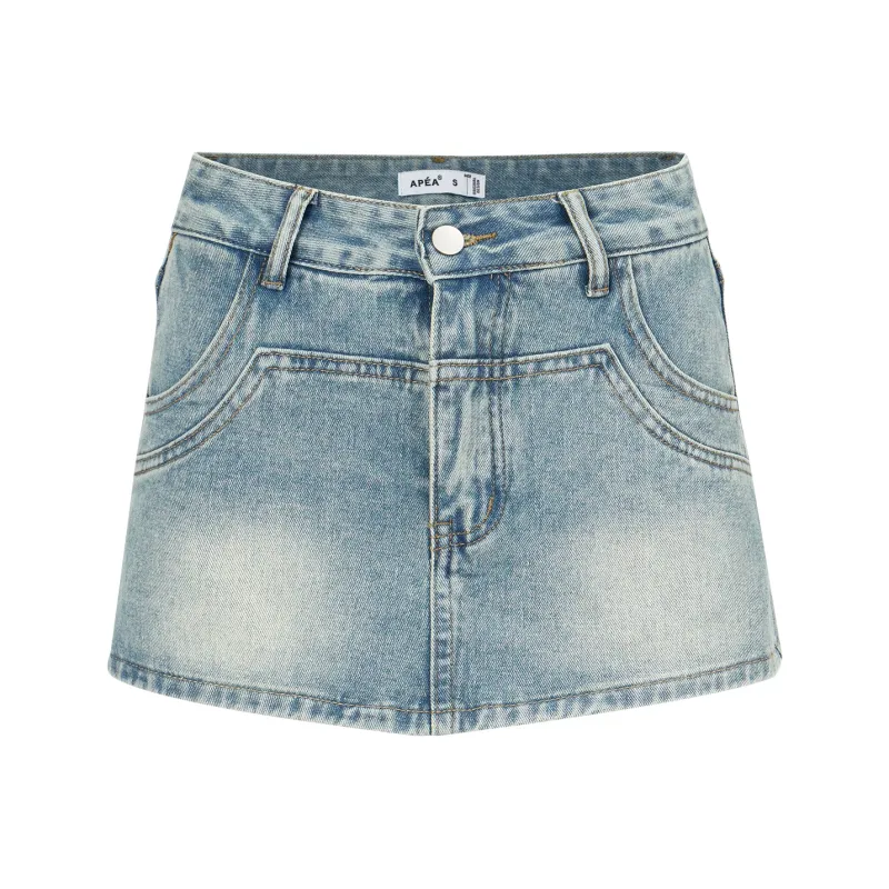 APEA Denim Short Skirts Women's-4
