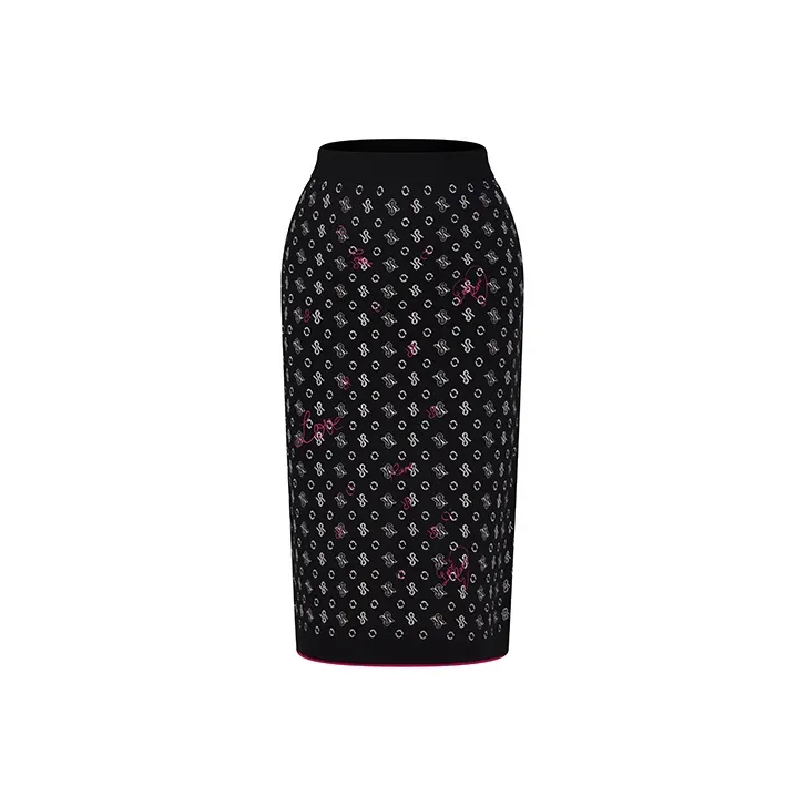 RARE Casual Long Skirts Women's Multicolor-0