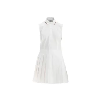 THOM BROWNE Sleeveless Pleated Dress